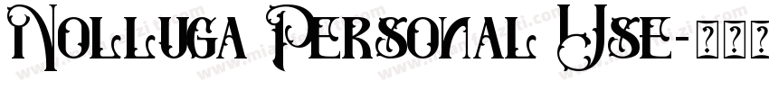 Nolluga Personal Use字体转换